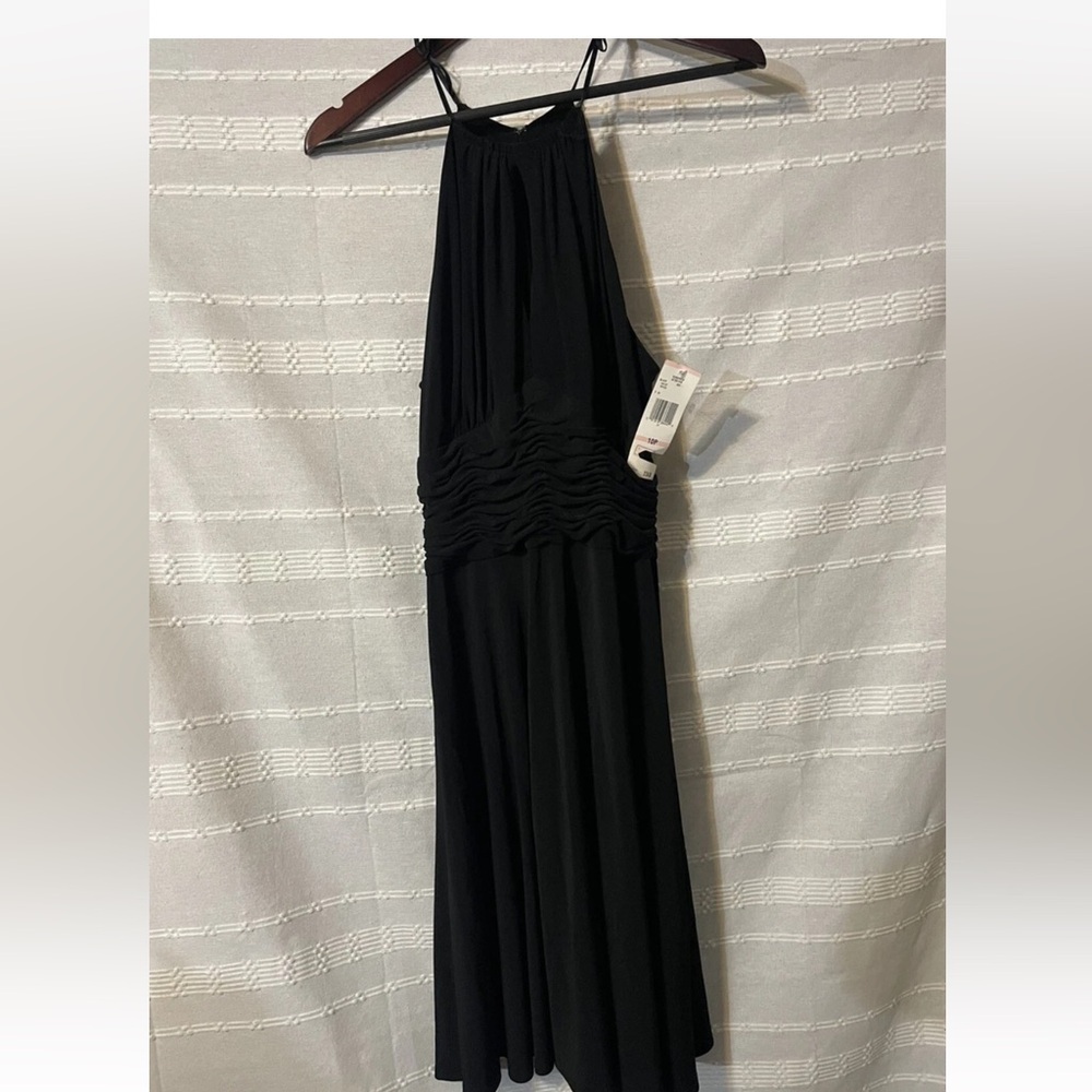 Elegant Black Halter Dress